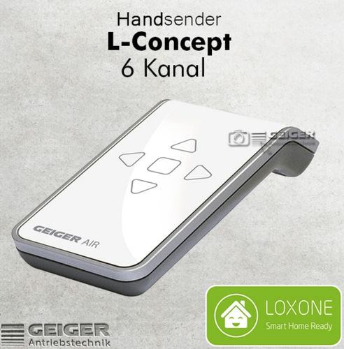 GF2300 - L-Concept Handsender, 6 Kanal, weiss / Loxone